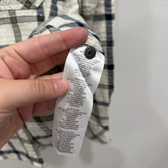 Current Elliott The Perfect Shirt Button Up Long Sleeve Plaid Cotton Fall - Picture 4 of 5